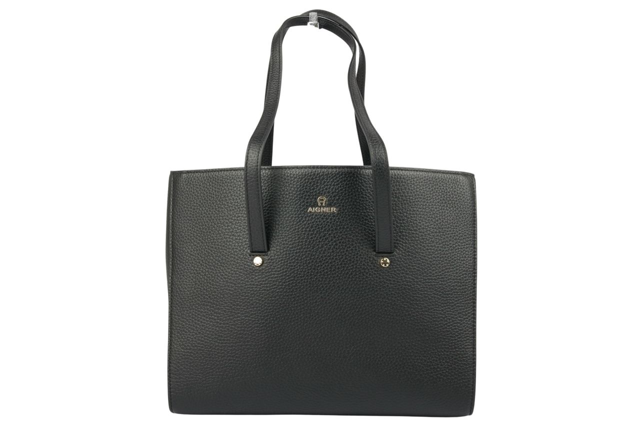 Aigner Ivy Shopper Leder Schwarz