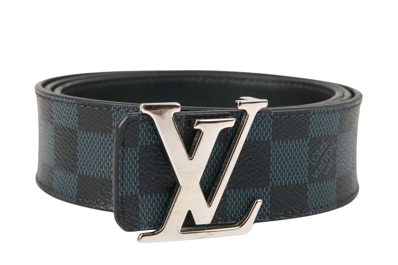 Louis Vuitton Iconic Wendegürtel Schwarz / Damier Graphite Gr. 100