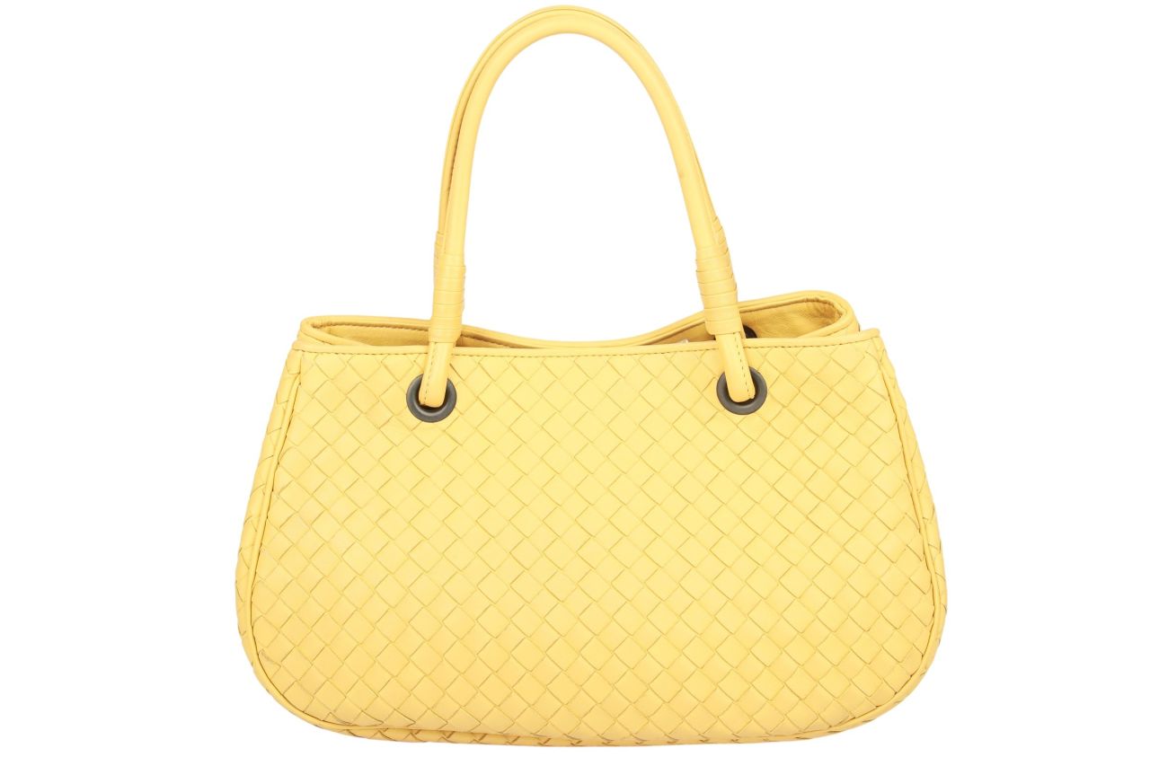 Bottega Veneta Intrecciato Shopper Gelb