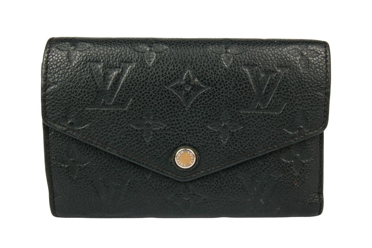 Louis Vuitton Victorine Wallet Monogram Empreinte Schwarz